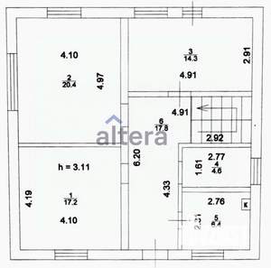 Дом 157м², 2-этажный, участок 10 сот.  