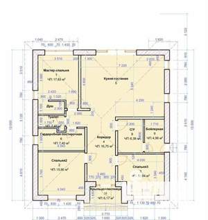 Дом 102м², 1-этажный, участок 5 сот.  