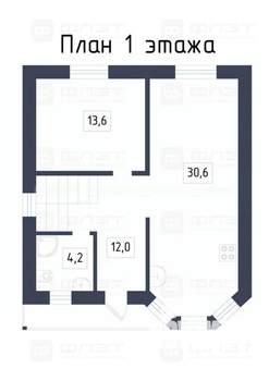 Дом 117м², 2-этажный, участок 4 сот.  