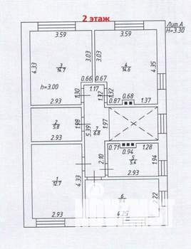 Дом 193м&sup2;, 2-этажный, участок 4 сот.  