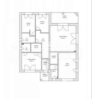 Дом 180м², 1-этажный, участок 6 сот.  