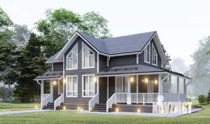 Коттедж 120м², 2-этажный, участок 8 сот.  