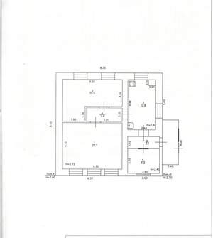 Дом 61м², 1-этажный, участок 5 сот.  