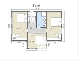 Коттедж 120м², 2-этажный, участок 8 сот.  