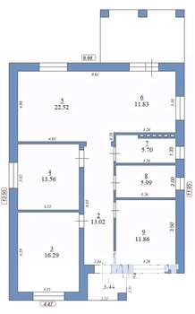 Дом 127м&sup2;, 1-этажный, участок 10 сот.  