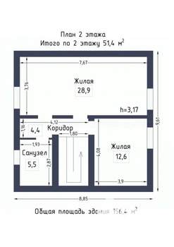 Дом 180м², 3-этажный, участок 7 сот.  