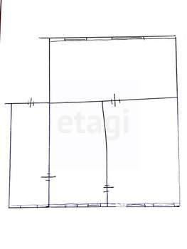Дом 58м², 1-этажный, участок 7 сот.  