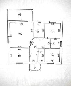 Дом 125м&sup2;, 1-этажный, участок 7 сот.  