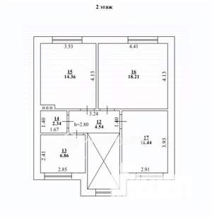 Дом 187м², 2-этажный, участок 5 сот.  