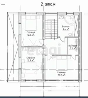 Дом 130м², 2-этажный, участок 5 сот.  