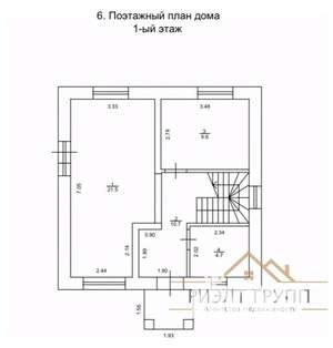 Дача 110м², 2-этажный, участок 3 сот.  