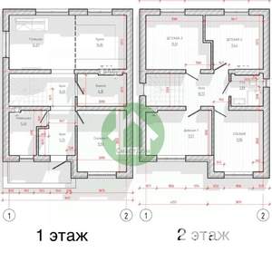 Дом 125м², 2-этажный, участок 4 сот.  