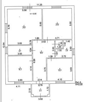 Дом 128м², 1-этажный, участок 0 сот.  