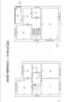 Дом 142м&sup2;, 2-этажный, участок 6 сот.  