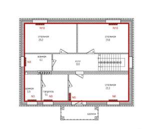 Дом 212м², 2-этажный, участок 5 сот.  