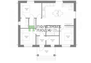 Дом 95м², 1-этажный, участок 5 сот.  