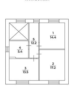Дом 125м², 2-этажный, участок 4 сот.  