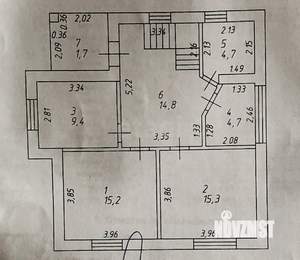 Дом 149м², 2-этажный, участок 8 сот.  