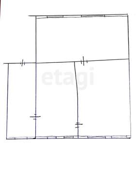 Дом 58м², 1-этажный, участок 7 сот.  