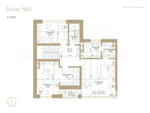 Таунхаус 156м&sup2;, 2-этажный, участок 2 сот.  