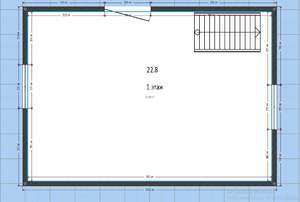 Дом 33м&sup2;, 2-этажный, участок 7 сот.  