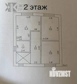 Дом 121м², 2-этажный, участок 5 сот.  