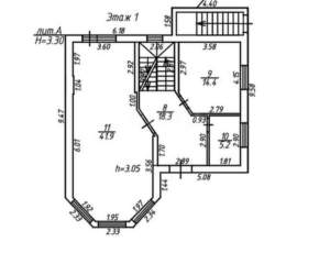 Дом 249м², 3-этажный, участок 5 сот.  