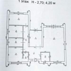 Дом 136м&sup2;, 1-этажный, участок 10 сот.  