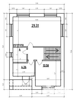 Коттедж 138м², 2-этажный, участок 4 сот.  