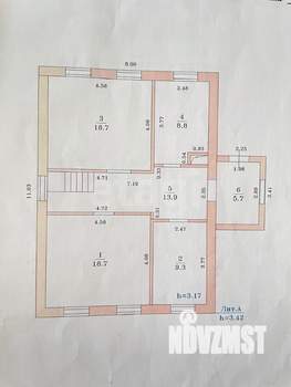 Дом 144м², 2-этажный, участок 4 сот.  