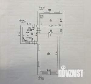 Дом 52м&sup2;, 1-этажный, участок 3 сот.  