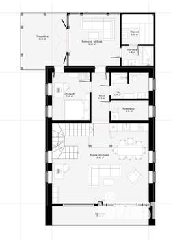 Дом 140м², 1-этажный, участок 7 сот.  