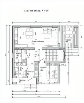 Дом 177м², 2-этажный, участок 6 сот.  