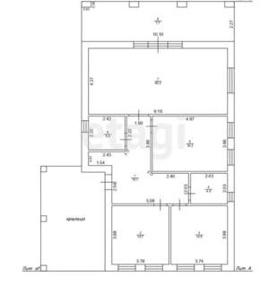 Дом 180м², 1-этажный, участок 5 сот.  