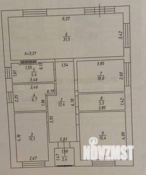Дом 111м², 1-этажный, участок 5 сот.  