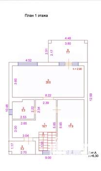 Коттедж 169м², 2-этажный, участок 6 сот.  