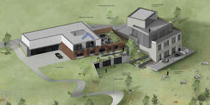 Дом 656м&sup2;, 3-этажный, участок 30 сот.  