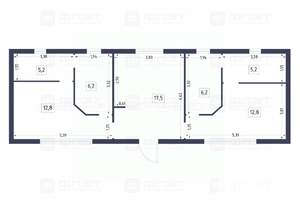 Дом 68м&sup2;, 1-этажный, участок 6 сот.  