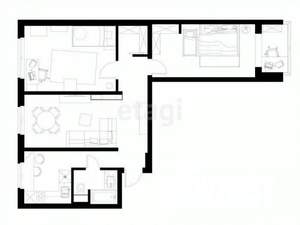 Дом 49м², 1-этажный, участок 4 сот.  