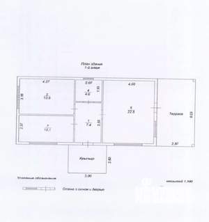 Дом 70м², 1-этажный, участок 6 сот.  