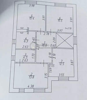 Дом 140м², 2-этажный, участок 5 сот.  