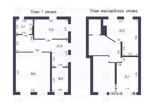 Дом 180м², 2-этажный, участок 6 сот.  