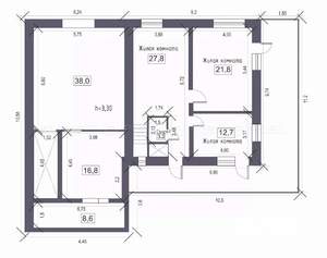 Дом 370м², 2-этажный, участок 6 сот.  