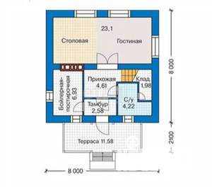 Дача 63м², 2-этажный, участок 5 сот.  