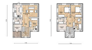 Дом 143м&sup2;, 2-этажный, участок 582 сот.  