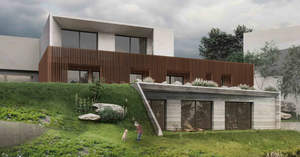 Дом 656м&sup2;, 3-этажный, участок 30 сот.  