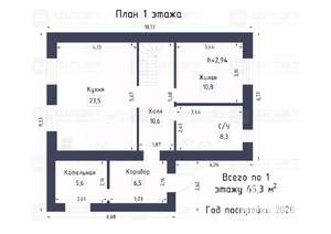 Дом 114м², 2-этажный, участок 5 сот.  