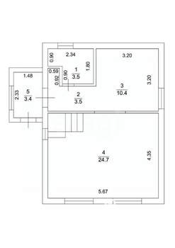 Дача 88м², 2-этажный, участок 315 сот.  