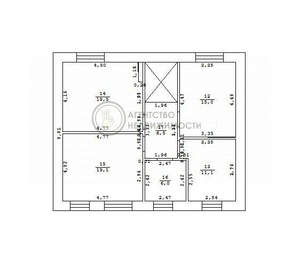 Дом 155м², 2-этажный, участок 5 сот.  