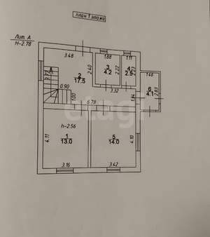 Дом 117м², 2-этажный, участок 6 сот.  